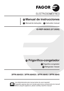 Manual Fagor 3FFK-6645 Frigorífico combinado