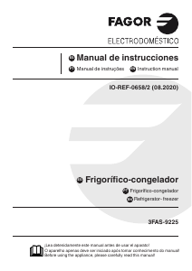 Handleiding Fagor 3FAS-9225 Koel-vries combinatie