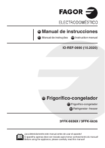 Manual de uso Fagor 3FFK-6636 Frigorífico combinado