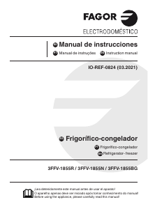 Handleiding Fagor 3FFV-1855R Koel-vries combinatie