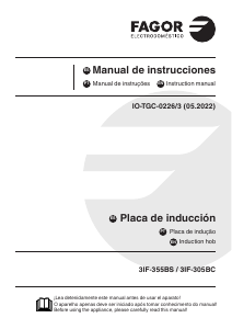 Handleiding Fagor 3IF-305BC Kookplaat