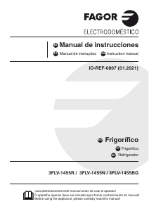 Handleiding Fagor 3FLV-1455R Koelkast
