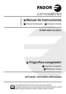 Manual de uso Fagor 3FFV-855N Refrigerador