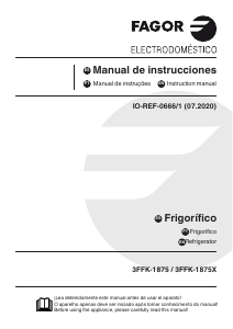 Manual Fagor 3FFK-1875X Frigorífico