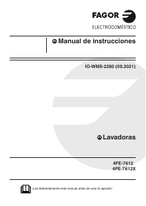Manual de uso Fagor 4FE-7612 Lavadora