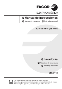 Manual Fagor 3FE-8112 Máquina de lavar roupa