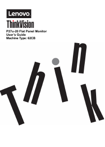 Manual Lenovo P27u-20 ThinkVision LCD Monitor