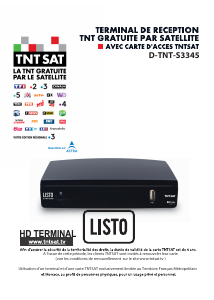 Mode d’emploi Listo D-TNT-S3345 Récepteur numérique