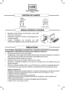 Mode d’emploi Listo SF-764 Souris
