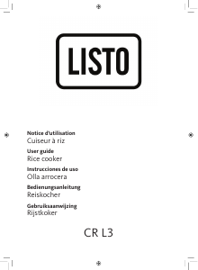 Handleiding Listo CR L3 Rijstkoker