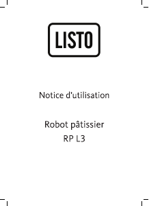 Mode d’emploi Listo RP L3 Robot sur socle