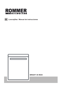 Manual de uso Rommer Bright 45 INOX Lavavajillas