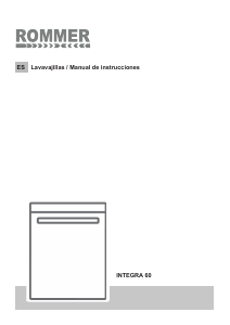 Manual de uso Rommer Integra 60 Lavavajillas