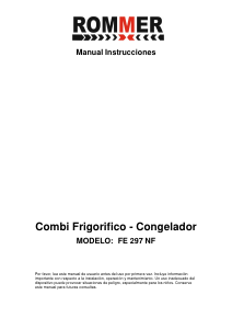 Manual de uso Rommer FE 297 NF Frigorífico combinado