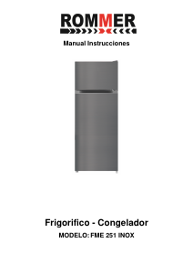 Manual de uso Rommer FME 251 INOX Frigorífico combinado