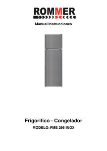 Manual de uso Rommer FME 296 INOX Frigorífico combinado