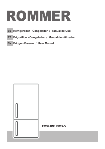 Handleiding Rommer FC 341 MF INOX-V Koel-vries combinatie