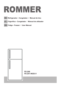 Handleiding Rommer FE 251 INOX-V Koel-vries combinatie