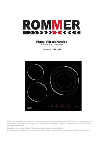 Manual de uso Rommer VTM 60 Placa