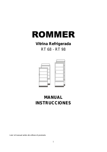 Manual de uso Rommer RT 68 Refrigerador