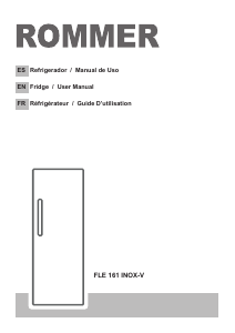 Handleiding Rommer FLE 161 INOX-V Koelkast