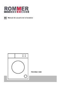 Manual de uso Rommer Techna 1408 Lavadora