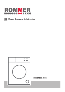 Manual de uso Rommer Digisteel 1108 Lavadora