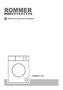 Manual de uso Rommer Formula 1247 Lavadora