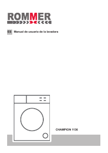 Manual de uso Rommer Champion 1136 Lavadora