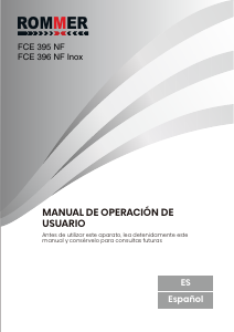 Manual de uso Rommer FCE 395 NF Frigorífico combinado