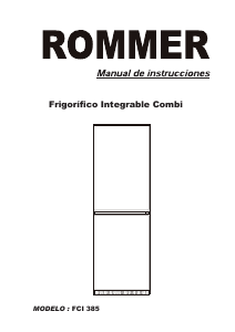 Handleiding Rommer FCI 385 Koel-vries combinatie