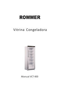 Manual de uso Rommer VCT 400 Congelador