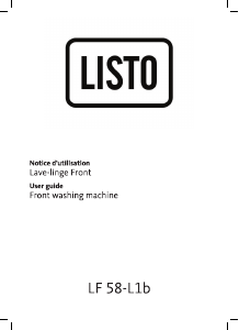 Handleiding Listo LF 58-L1b Wasmachine