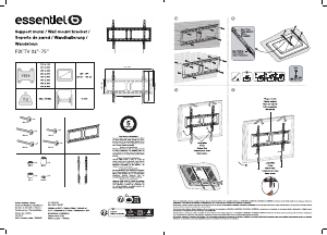Handleiding Listo FixTV 32-75 Muurbeugel