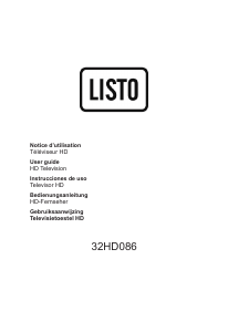 Handleiding Listo 32HD086 LED televisie