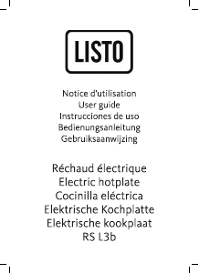 Manual de uso Listo RS L3b Placa
