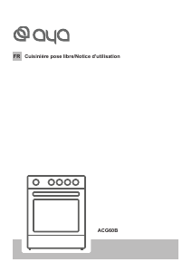 Mode d’emploi AYA ACG60B Cuisinière