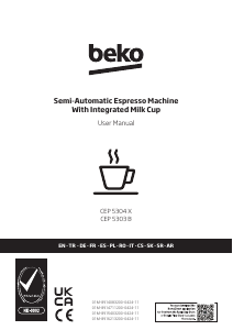 Handleiding BEKO CEP 5304 X Koffiezetapparaat