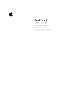 Manual Apple QuickTime 7