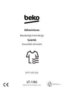 Vadovas BEKO BM3T38230W Džiovyklė