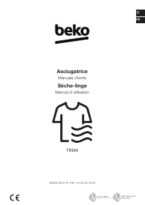 Manuale BEKO TR540 Asciugatrice