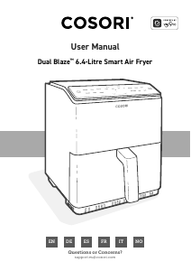 Handleiding Cosori CAF-P583S-AEUR Friteuse