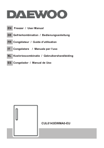 Manual de uso Daewoo CUL0143EWMA0-EU Congelador