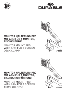 Handleiding Durable 5084 Monitorarm