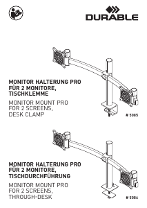 Mode d’emploi Durable 5086 Monture de moniteur