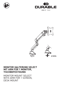 Manuale Durable 5096 Supporto per monitor