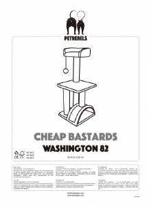 Kasutusjuhend PetRebels Washington 82 Kassi ronimispuu