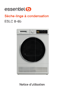 Mode d’emploi Essentiel B ESLC 8-6b Sèche-linge