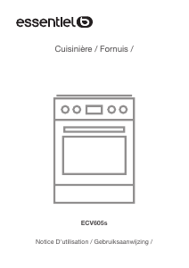 Mode d’emploi Essentiel B ECV 605s Cuisinière