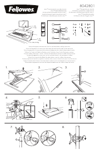 Handleiding Fellowes 8042801 Monitorarm
